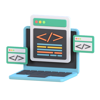 3D Illustration coding png