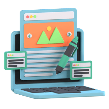 3D Illustration content png