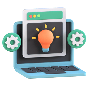 3D Illustration design solution png