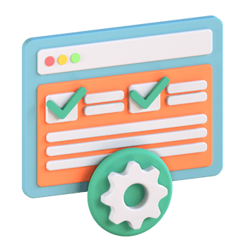 3D Illustration of testing png