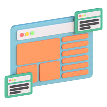3D Illustration of Web page png