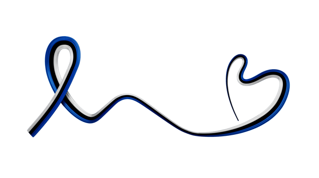 Estonia Flag Ribbon independence day banner 3d illustration. Estonian memorial holiday 24th of February png