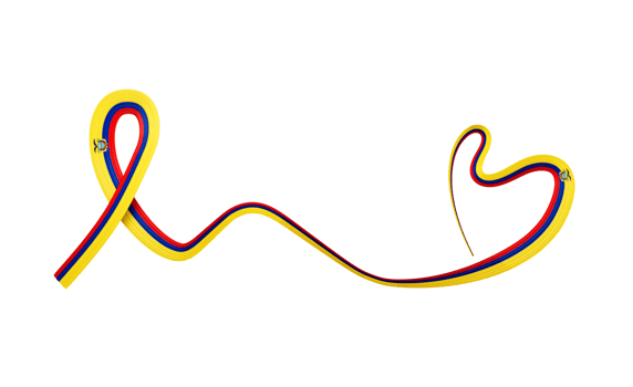 3d Flag Of Ecuador Heart Shape Shiny Wavy Awareness Ribbon Flag 3d Illustration png
