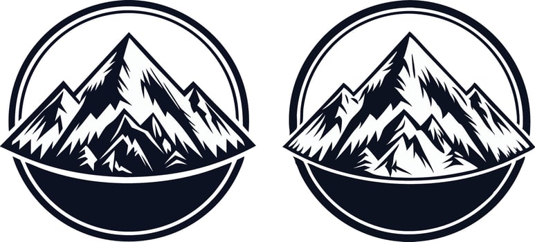 mountain icon symbol vector