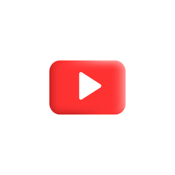 Youtube logo on white shape png