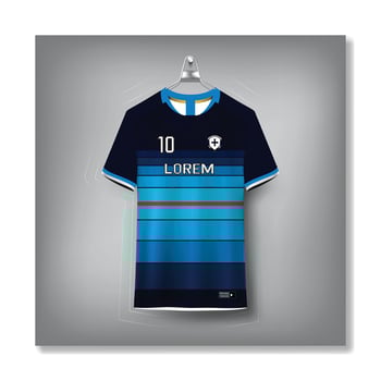 Soccer jersey design for sublimation vector