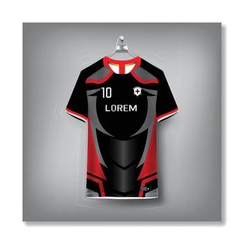 Soccer jersey design for sublimation vector