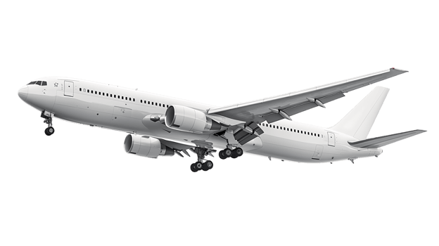 Transparent Air plane on transparent png