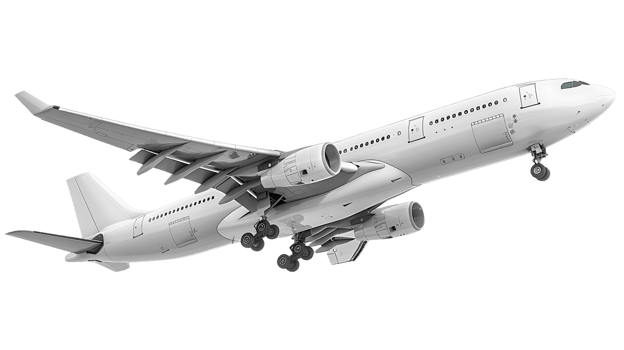 Passenger Airplane Isolated png
