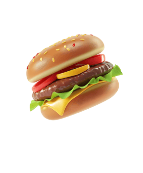 Transparent Background Hamburger Icon 3D png