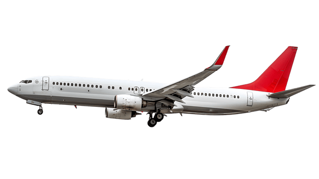 Clear Background with Isolated Airplane png