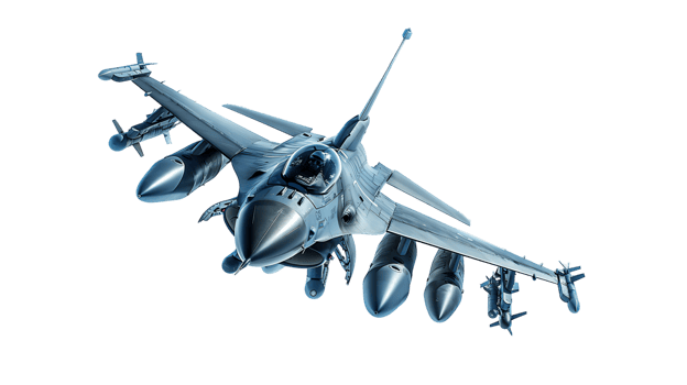 Isolated Flying Fighter Jet png