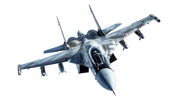 Isolated Fighter Plane on Transparent png