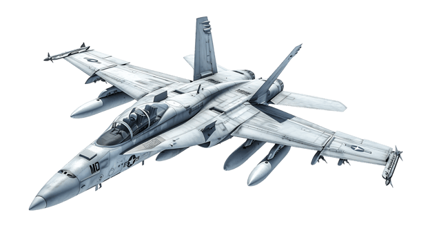 Flying Fighter Plane on Clear Background png