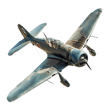 Flying Old Fighter Aircraft Isolated png