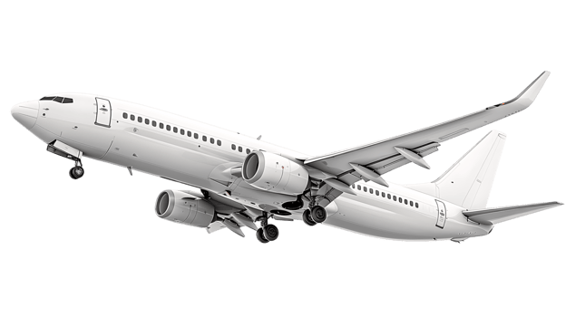 Clear Background Passenger Aircraft png