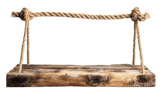 Transparent Background with Wooden Shelf png