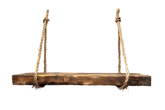 Isolated Hanging Shelf on Transparent png