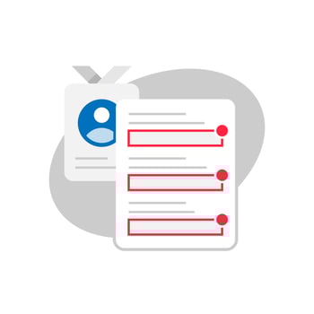 complete the profile and personal data form concept illustration flat design. simple modern graphic element for ui, infographic, icon vector