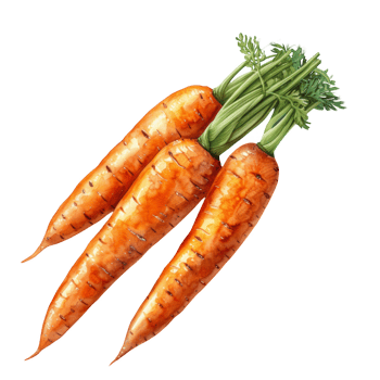Carrot isolated on transparent background png