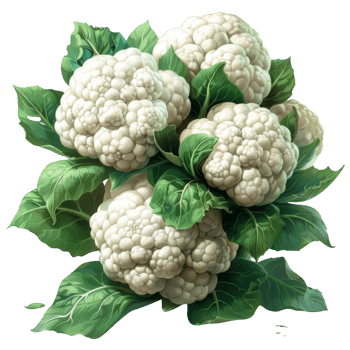 cauliflower isolated on transparent background png