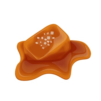 Illustration logo Clip art Caramel sauce Butterscotch toffee vector