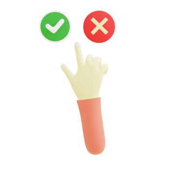 3 D illustration of Vote icon png