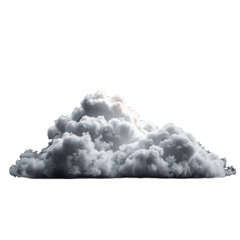 Single White Cumulus Cloud Isolated On White Background png