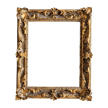 Vintage picture frame png