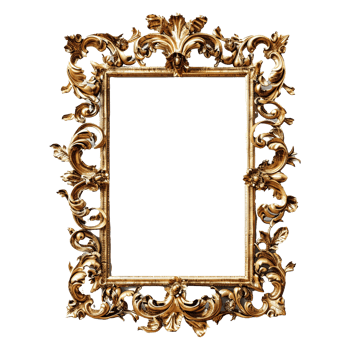 Vintage picture frame png