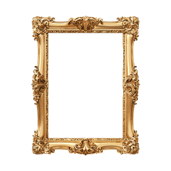 Vintage picture frame png
