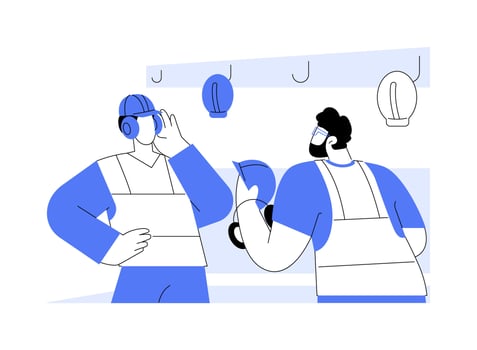 Protective clothing abstract concept illustration. vector