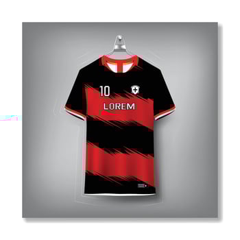 Pattern design, illustration, textile background for sports t-shirt, football jersey shirt for football club. vector
