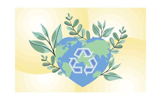 Earth Day Celebration. Happy Earth Day April 22. Save the Earth concept. environmental care. flat modern illustration vector