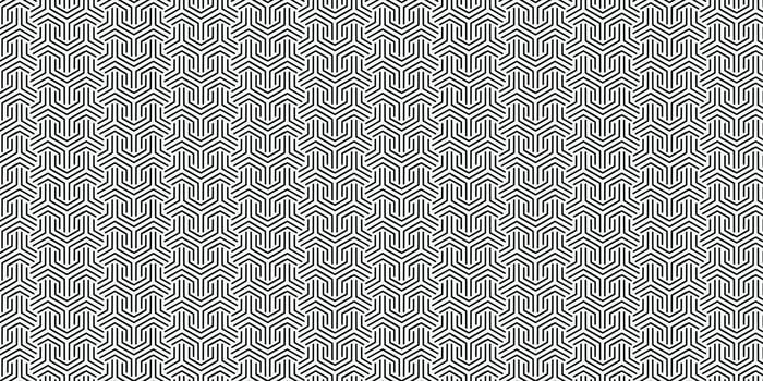 A seamless pattern with lines that are drawn by hand. vector