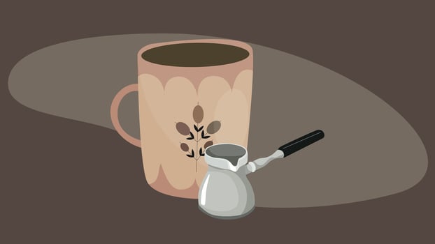 Coffee machines types and drinks illustration elements vector