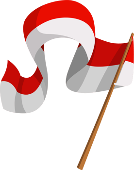 Wavy Indonesia Flag png