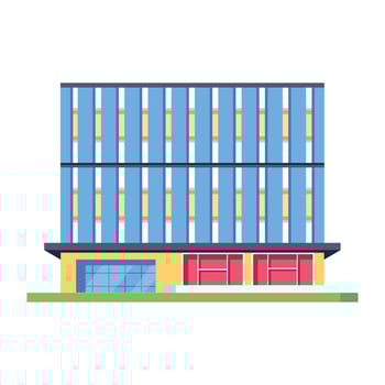 WebReady to use isometric icon of shopping outlet vector