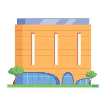 WebHandy isometric icon of a commercial mall vector