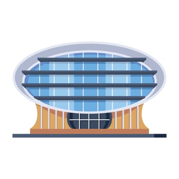 Check out this isometric icon of shopping center vector