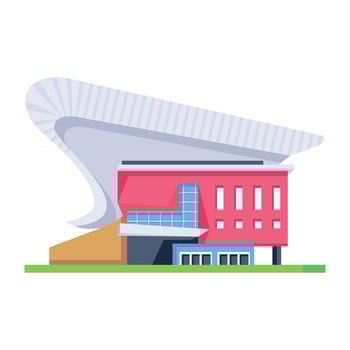 WebReady to use isometric icon of a superstore vector
