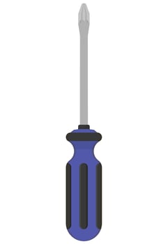 Screwdriver flat icon isolated on white background. vector