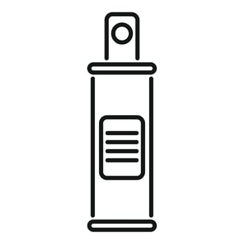 Spray can icon representing painting or graffiti art vector