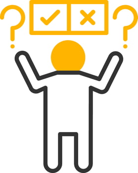 Confusion Line Two Color Icon vector