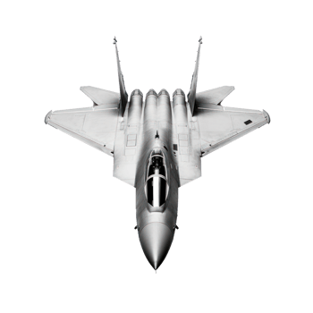 a fighter jet on a transparent background png