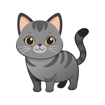 Realistic Pet Cat , Dog Illustration Concepts vector