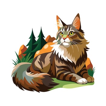 Realistic Pet Cat , Dog Illustration Concepts vector