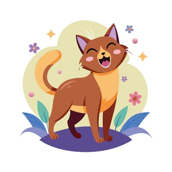 Realistic Pet Cat , Dog Illustration Concepts vector