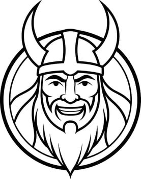 logo Vikingos Mascot Templates.illustration ready for vinyl cutting. vector