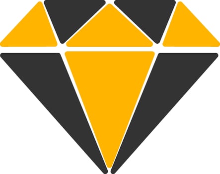Diamond Glyph Two Color Icon vector